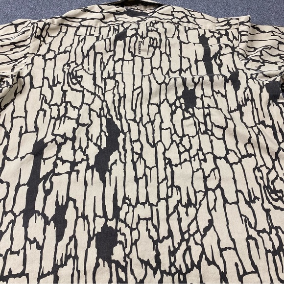 Vintage 80s Camouflage Trebark Camo Brown Hunting Pocket Polo Shirt Men’s Sz XL - Picture 7 of 12